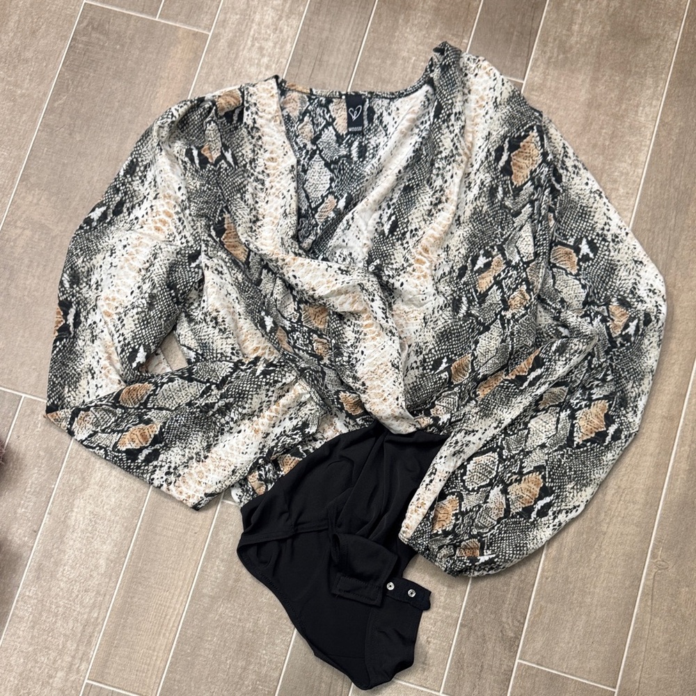 Women's Snake Print Bodysuit